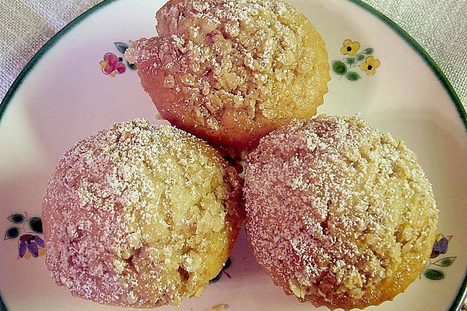 Ahornsirup - Muffins mit Haferflockenstreuseln