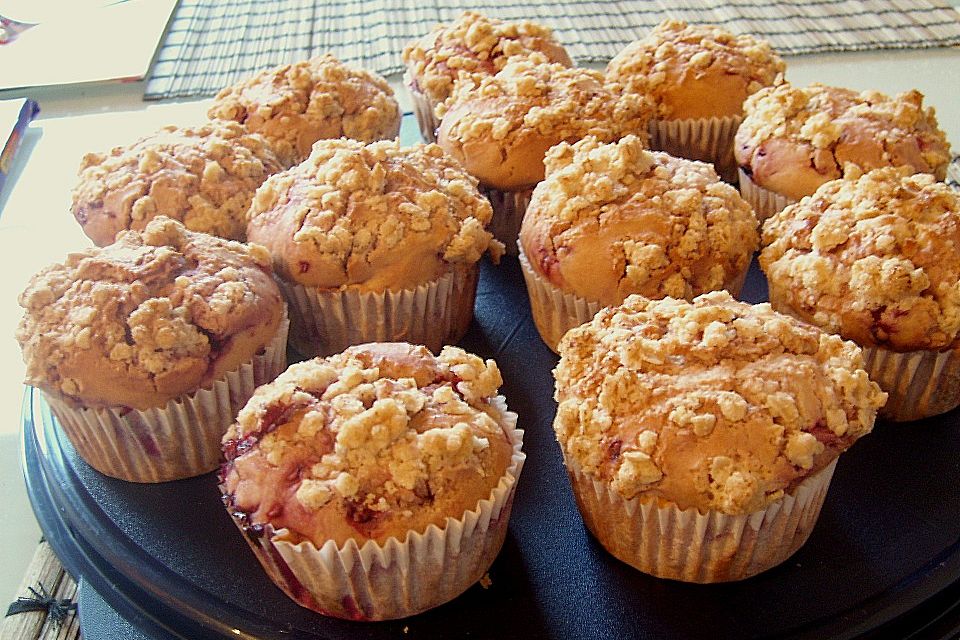 Ahornsirup - Muffins mit Haferflockenstreuseln