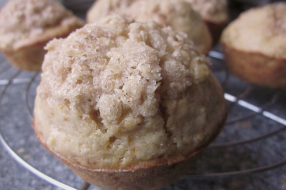 Ahornsirup - Muffins mit Haferflockenstreuseln