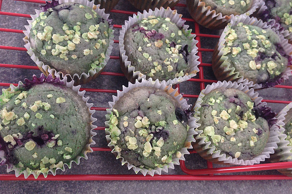 Ahornsirup - Muffins mit Haferflockenstreuseln