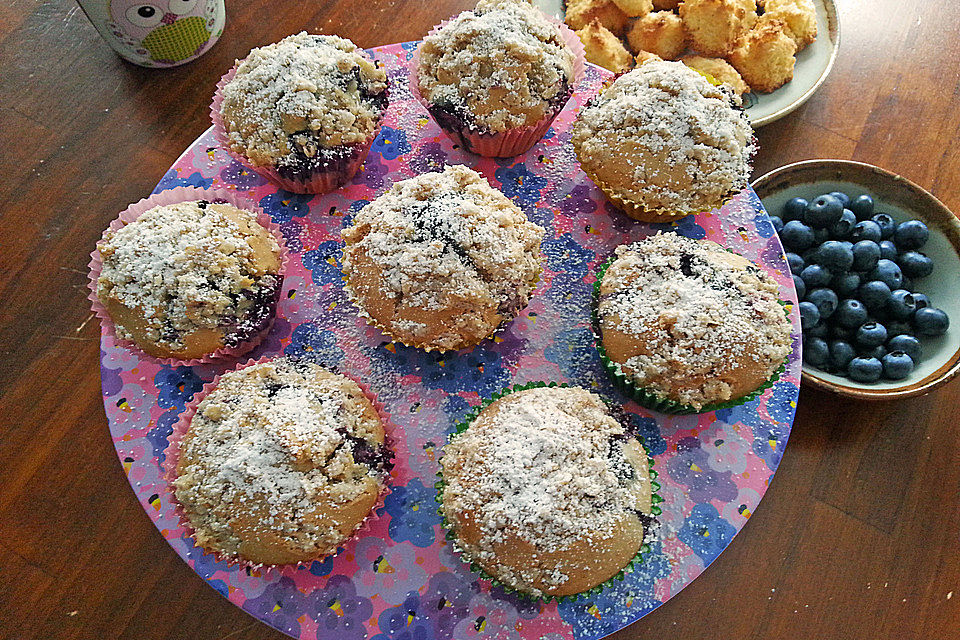 Ahornsirup - Muffins mit Haferflockenstreuseln