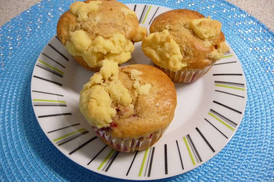 Ahornsirup - Muffins mit Haferflockenstreuseln