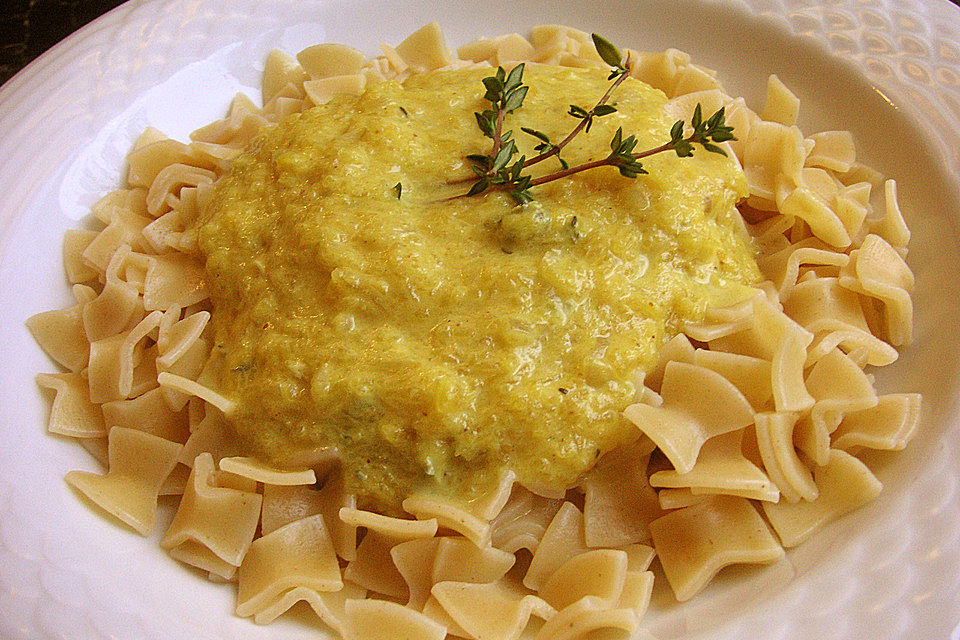 Kürbis - Gorgonzola - Sauce