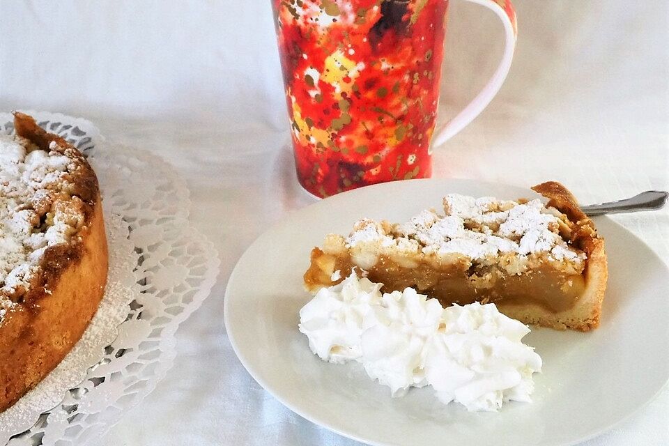 Apfeltorte / Apfelkuchen mit Apfelmus