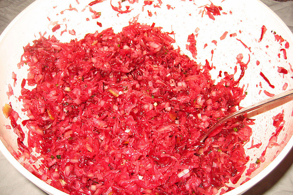 Sauerkrautsalat mit Rote Bete