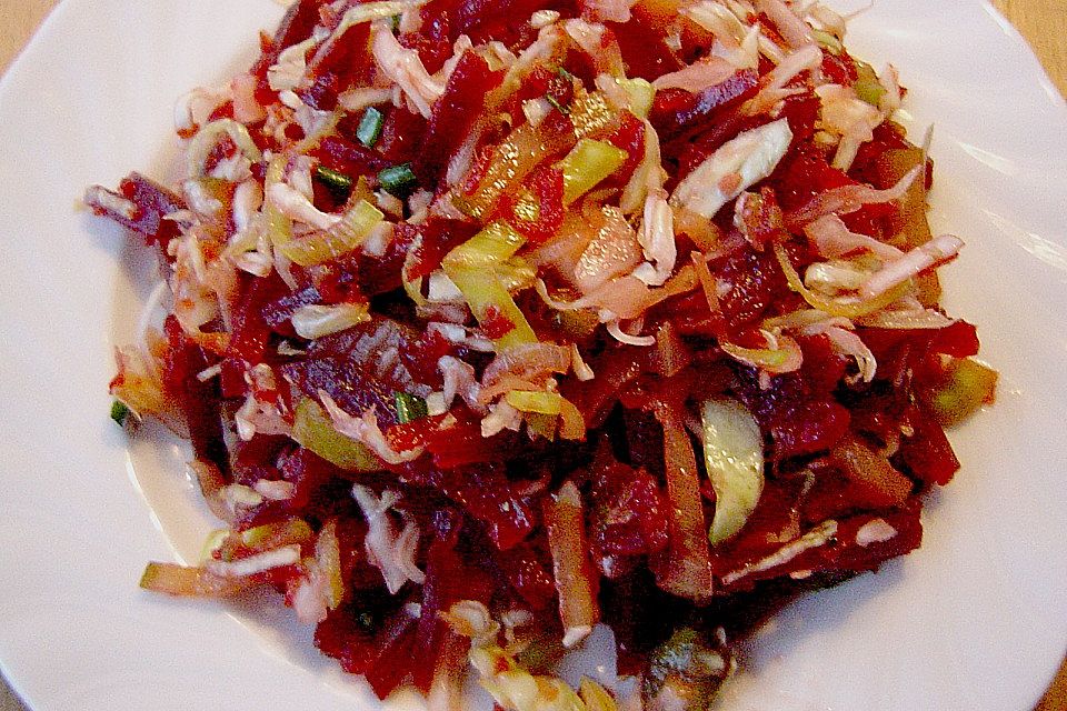 Krautsalat mit Rote Bete