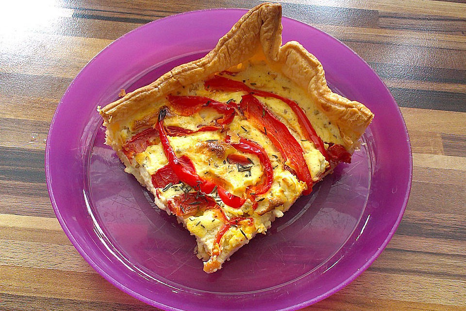 Tomaten-Schafskäse-Quiche