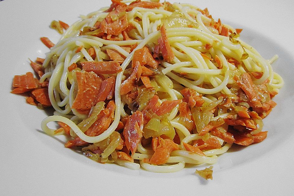 15-Minuten-Lachs-Spaghetti