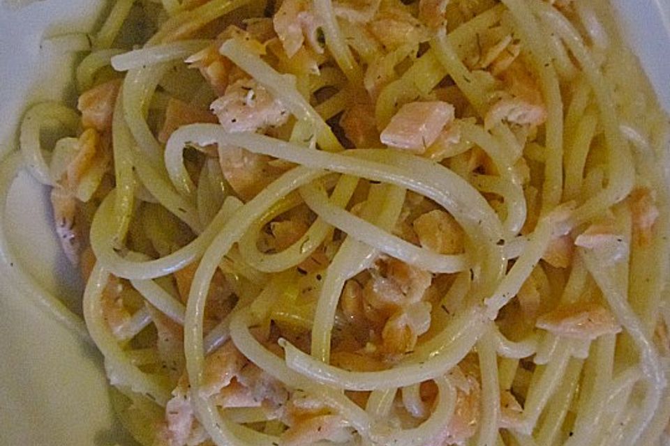 15-Minuten-Lachs-Spaghetti