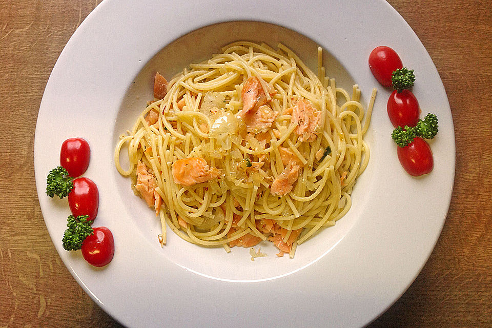 15-Minuten-Lachs-Spaghetti