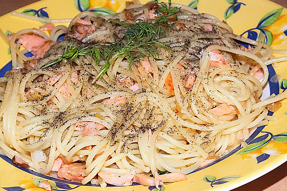 15-Minuten-Lachs-Spaghetti