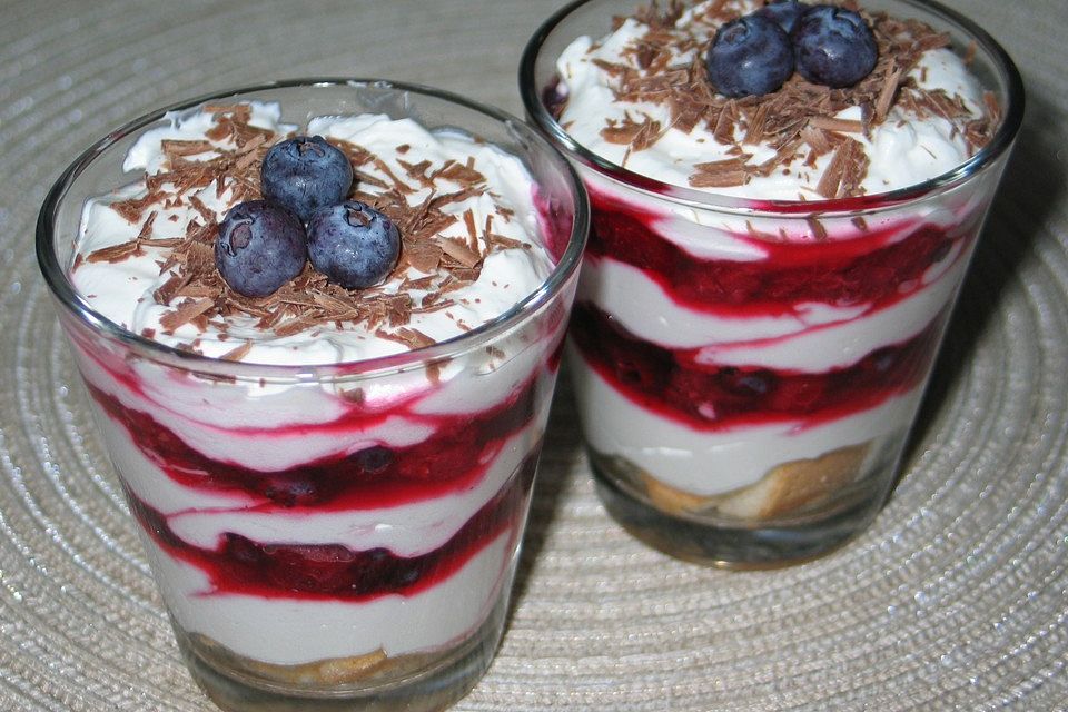 Quarkcreme mit Beeren