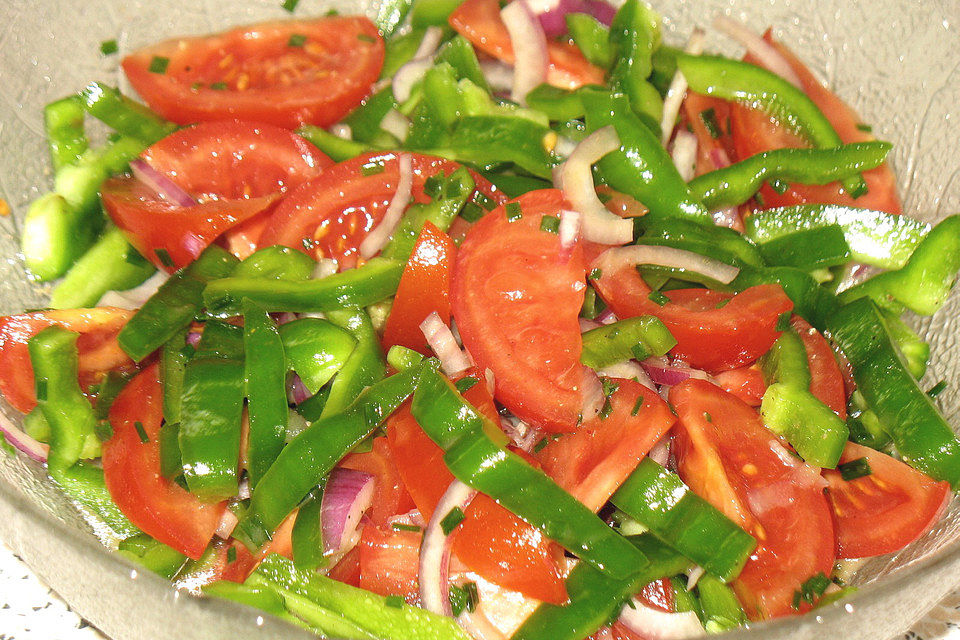 Tomaten - Paprika - Salat