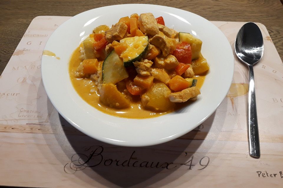 Hähnchencurry mit Süßkartoffeln