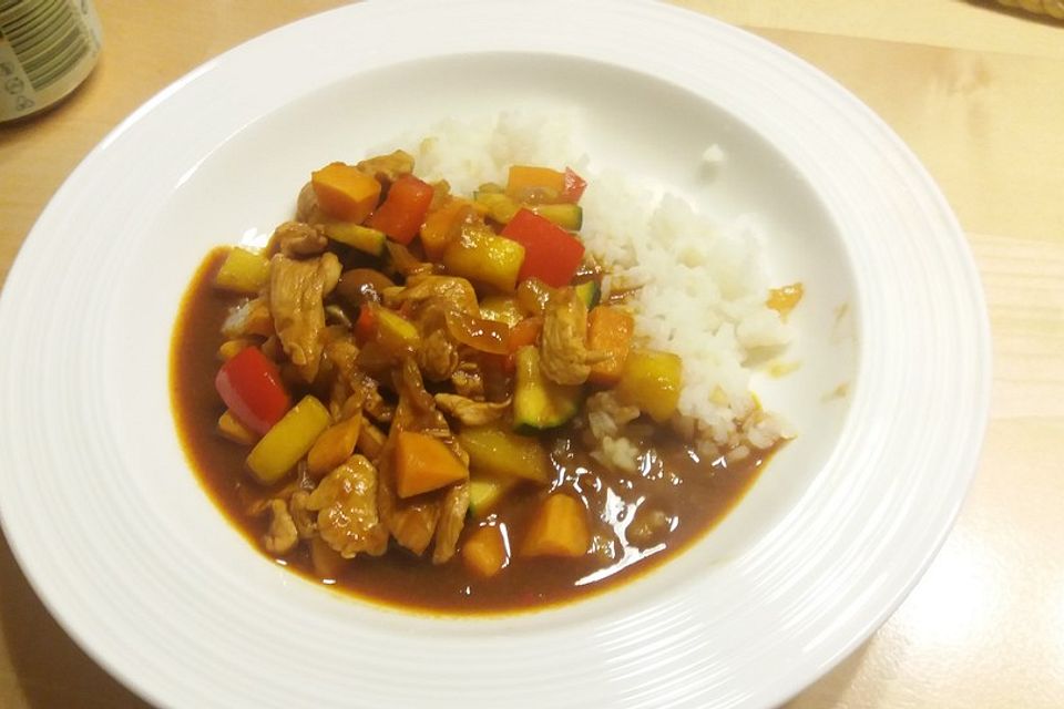 Hähnchencurry mit Süßkartoffeln