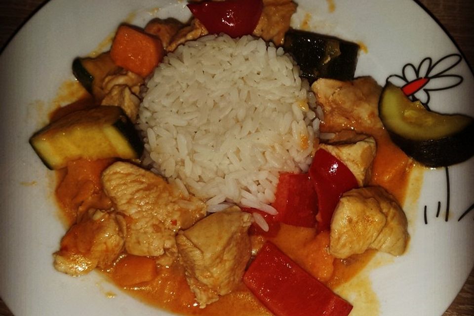 Hähnchencurry mit Süßkartoffeln