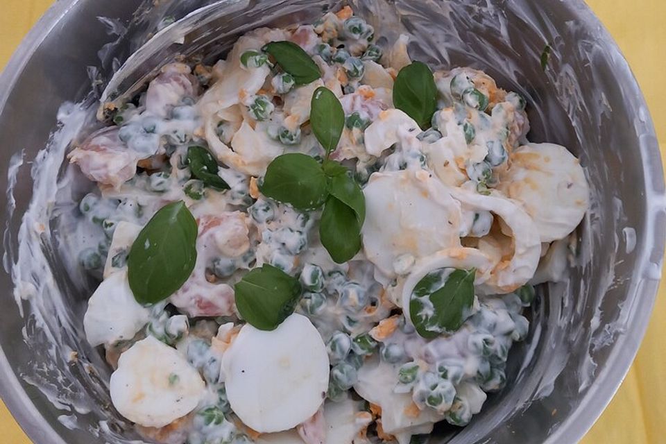 Eiersalat mit Krabben