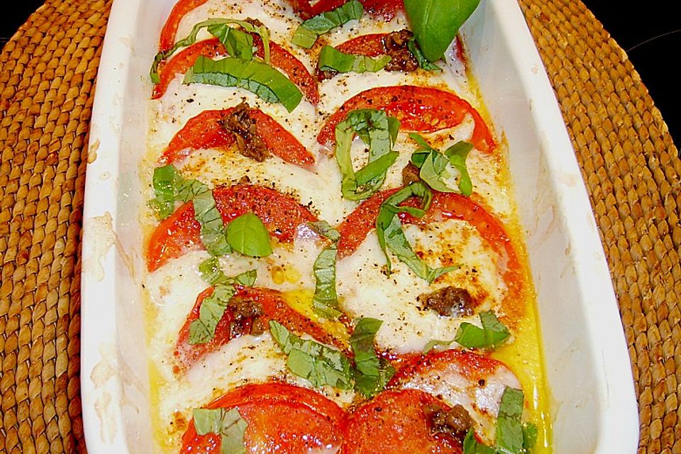 Tomaten - Mozzarella - Gratin