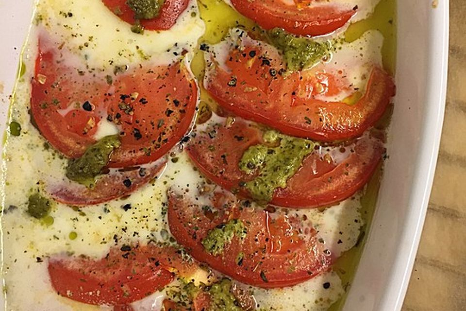 Tomaten - Mozzarella - Gratin