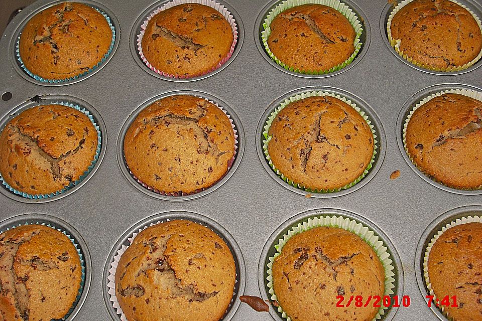 Schoko - Bananen Muffins