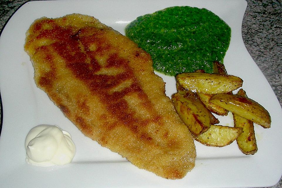 Panierter Pangasius