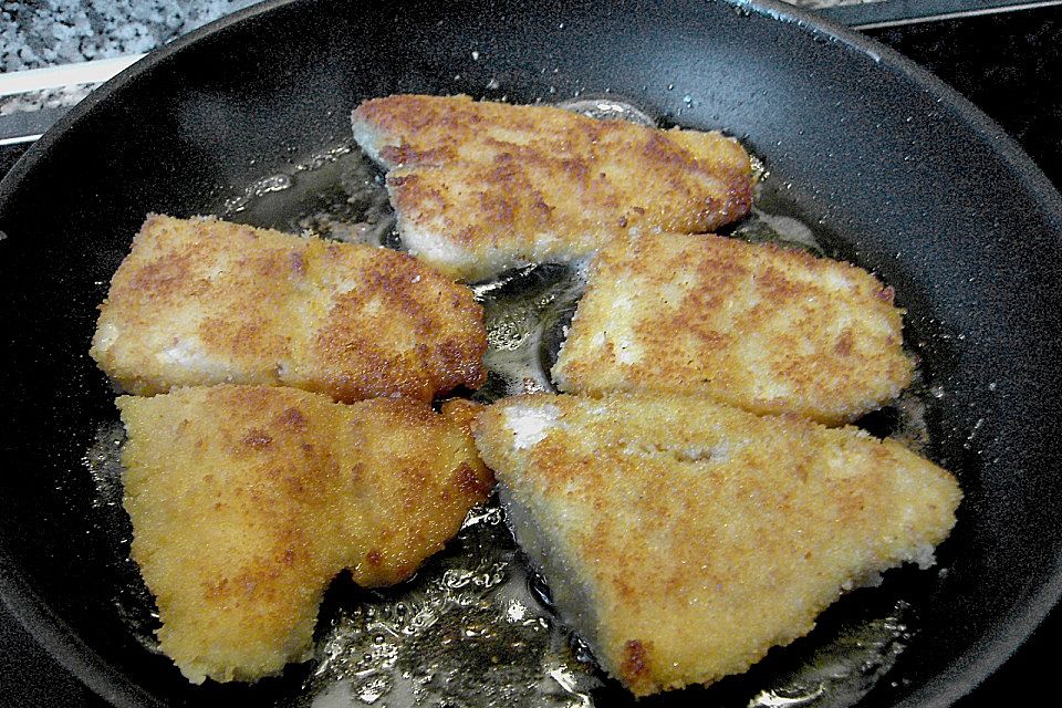 Panierter Pangasius