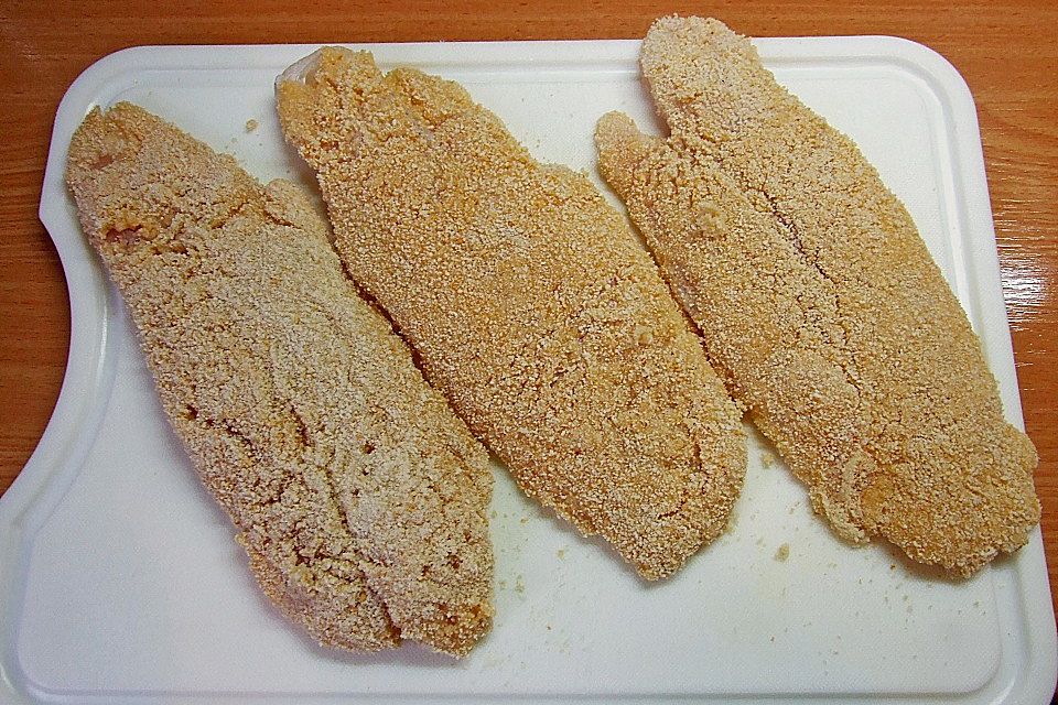 Panierter Pangasius