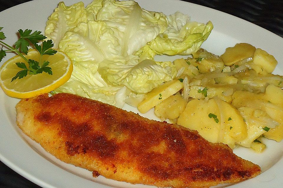 Panierter Pangasius