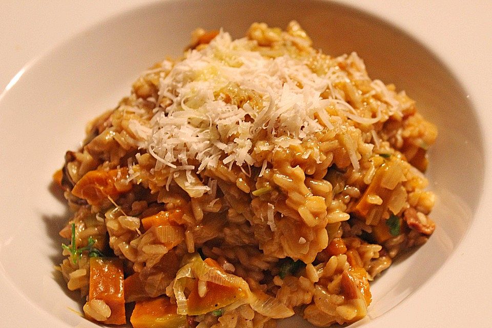 Kürbis - Steinpilz - Risotto