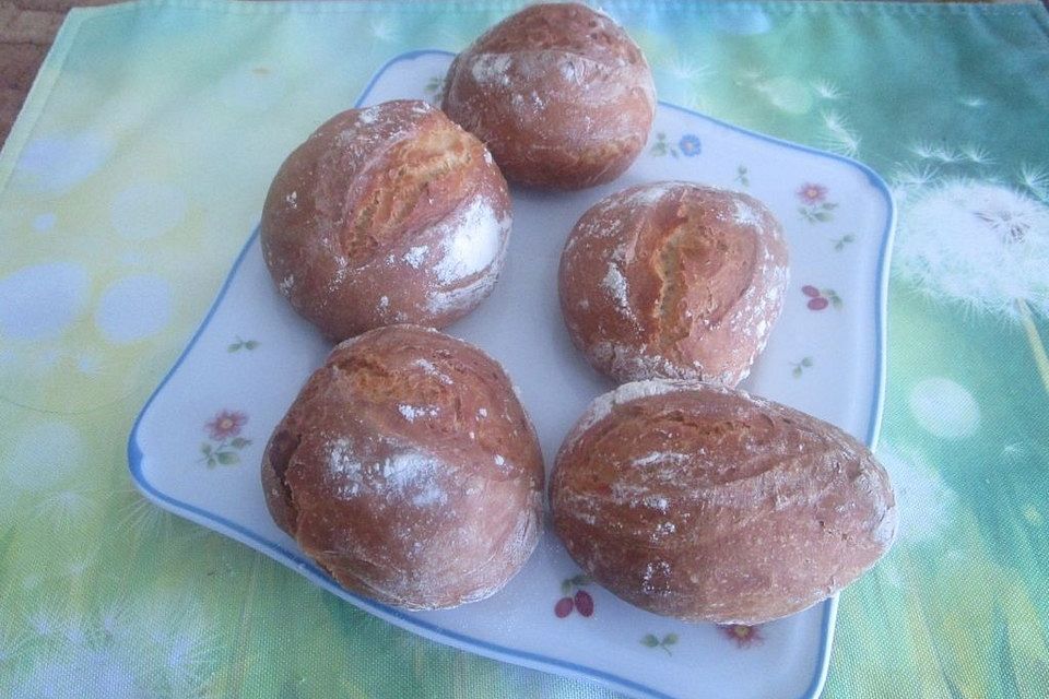 Kürbiskernbrötchen mit Sauerteig