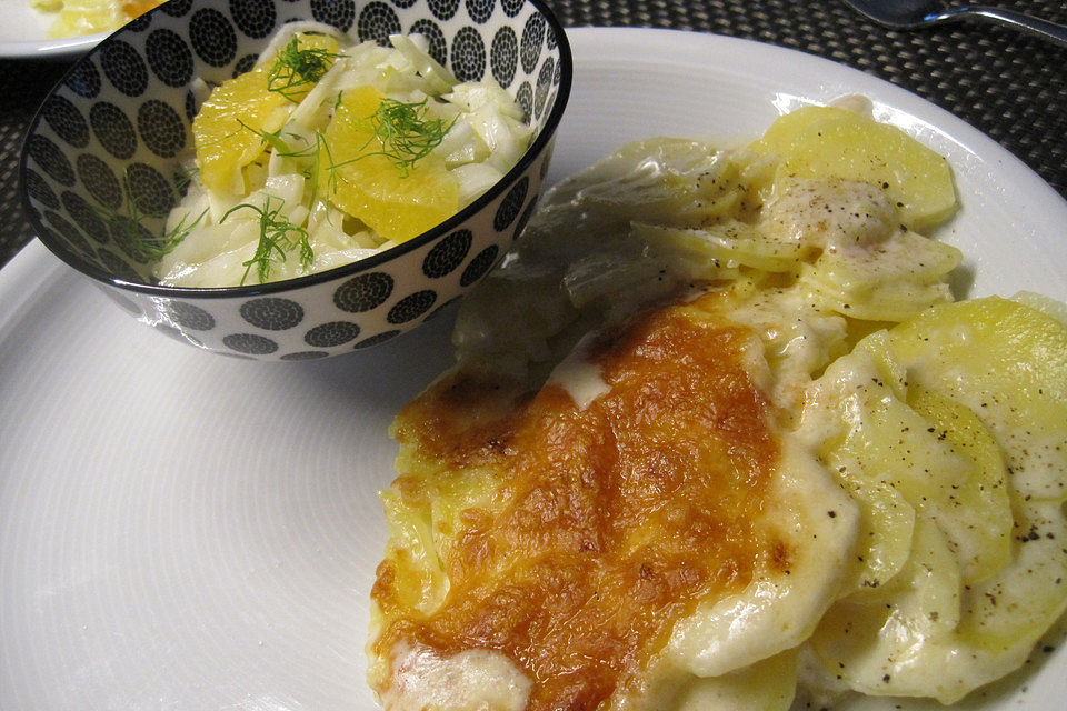 Kartoffelgratin mit Käse