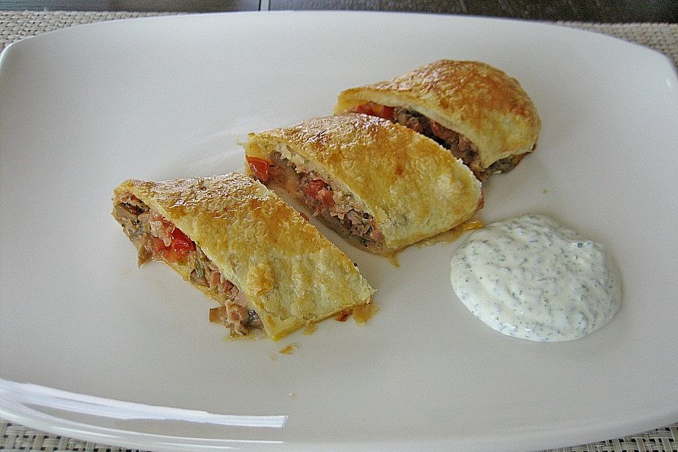 Schinken - Tomaten - Mozzarella - Strudel