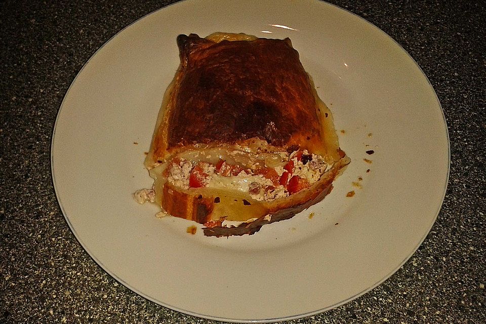 Schinken - Tomaten - Mozzarella - Strudel