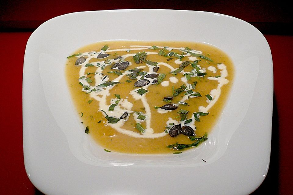 Butternut - Kartoffel - Cremesuppe