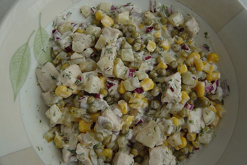 Putenbrustfilet  - Salat mit Dill