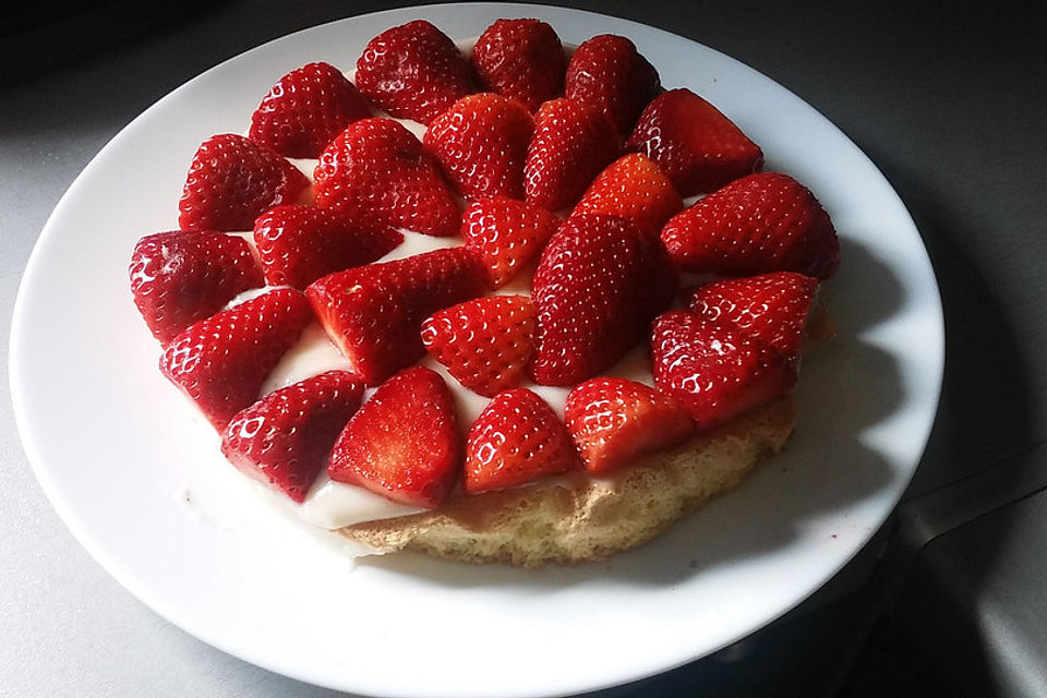 Schneller Biskuit für Obstkuchen