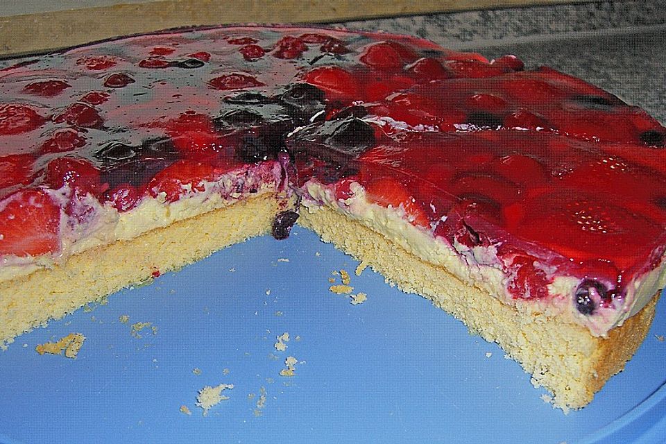 Schneller Biskuit für Obstkuchen