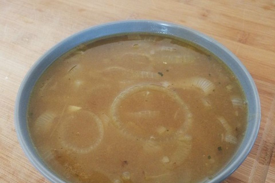 Zwiebelsuppe / Løgsupper