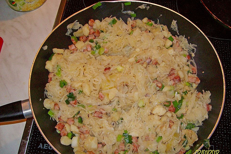 Kasseler-Kraut-Pfanne