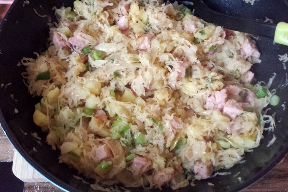 Kasseler-Kraut-Pfanne