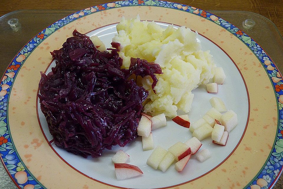 Apfelrotkohl