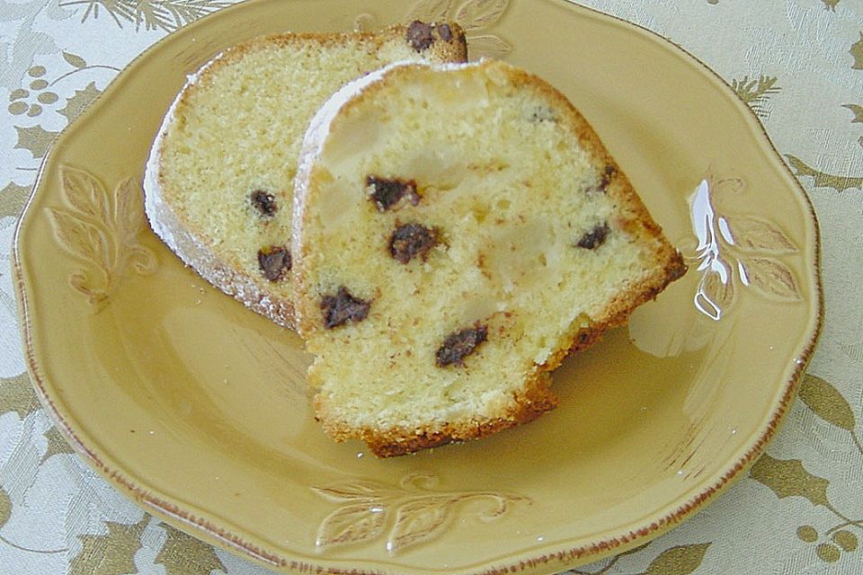 Birnenkuchen 'Belle Hélène'