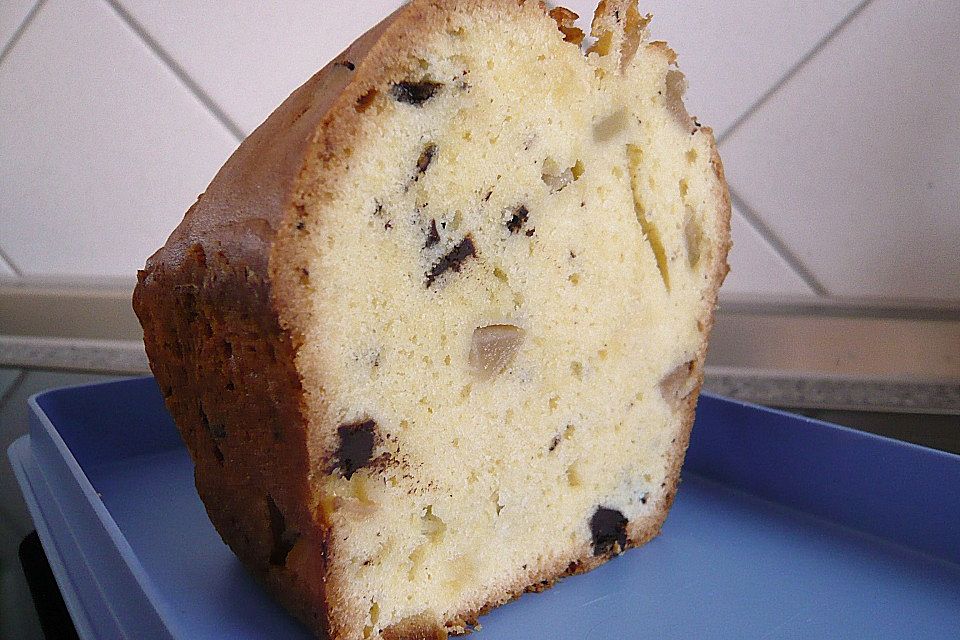 Birnenkuchen 'Belle Hélène'