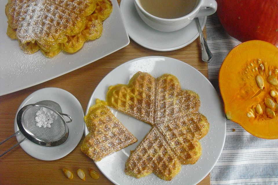 Kürbiswaffeln