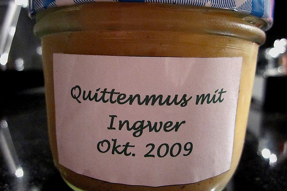 Quittenmus mit Ingwer