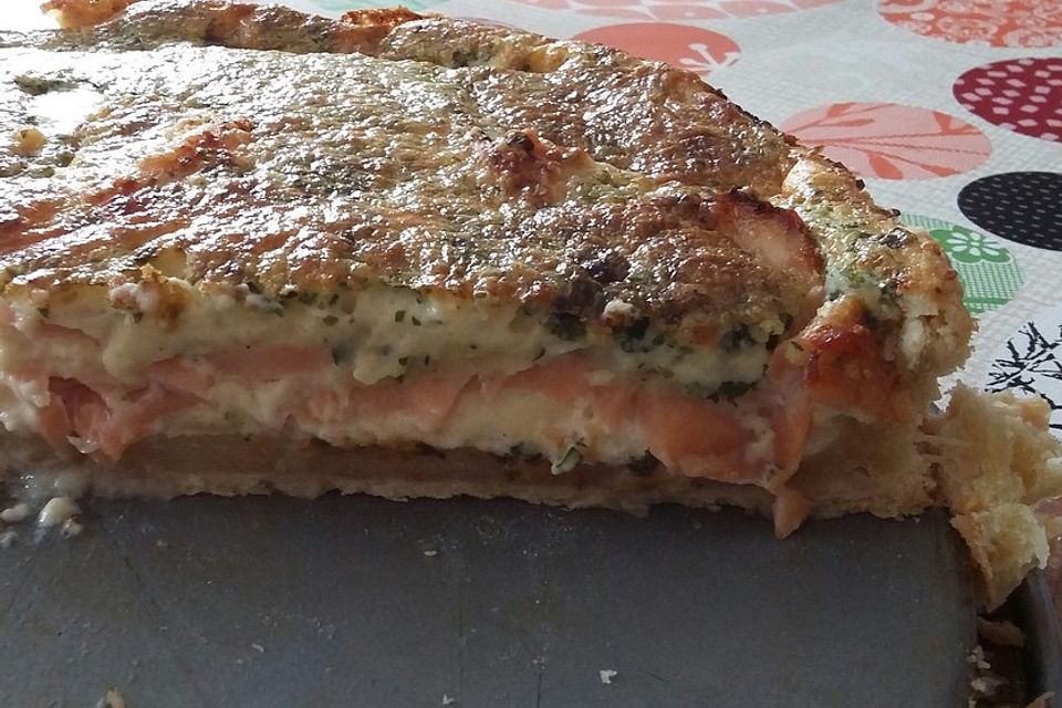 Lachs-Quiche