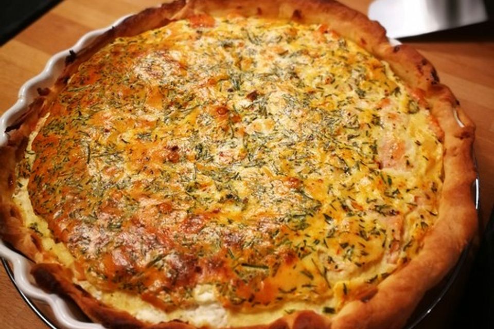 Lachs-Quiche