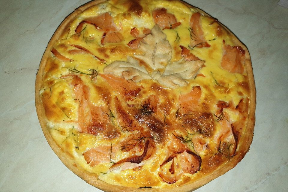 Lachs-Quiche