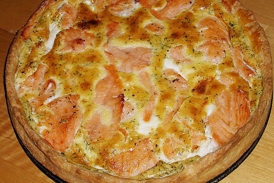 Lachs-Quiche