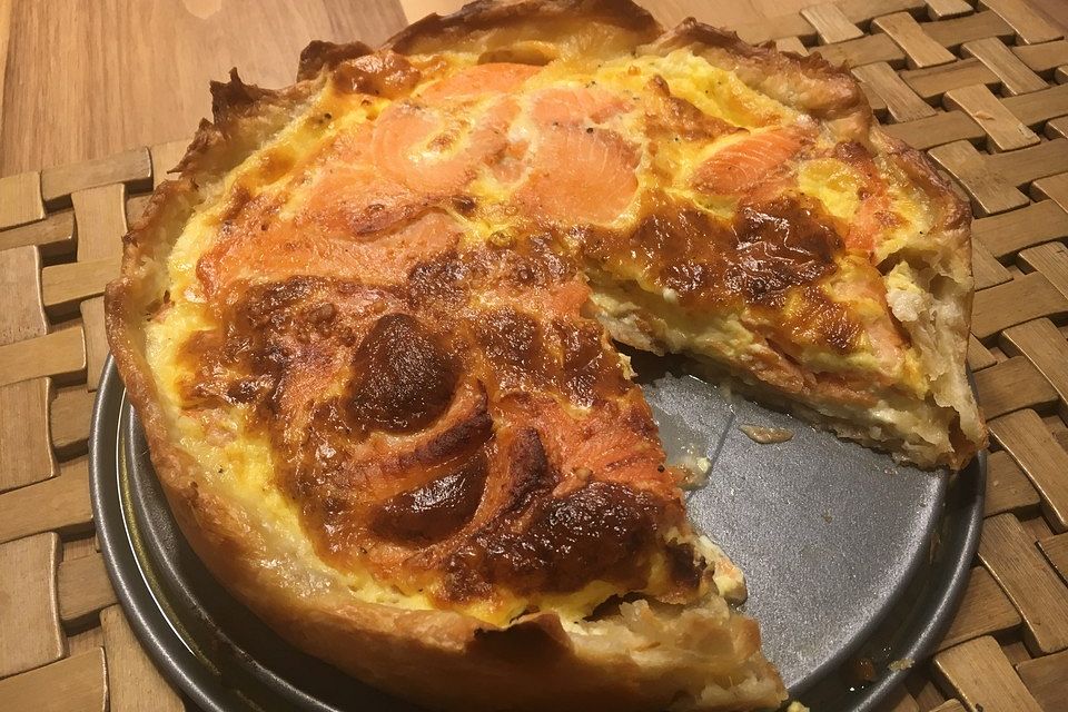 Lachs-Quiche